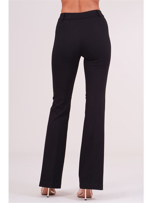 Pantalone a zampa in punto milano Luckylu Milano | PA30PMBLACK